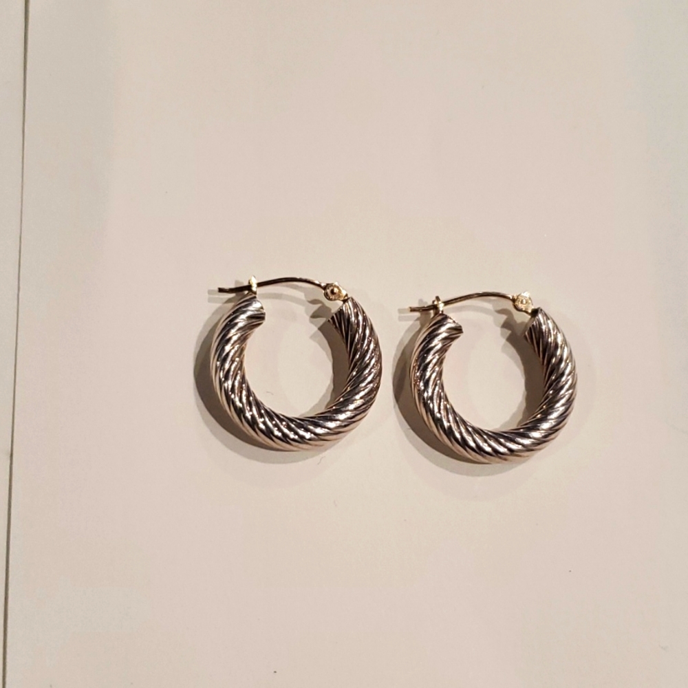 Peter Brams 925 14k earrings